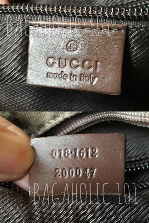 how to verify a gucci serial number|gucci bag serial number location.